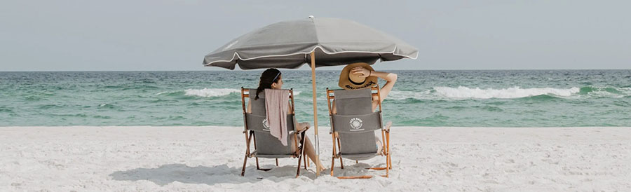 Relaxing on Beach Photo
